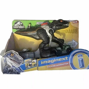 Imaginext Jurassic World Motorized Walking Indoraptor With Owen Figure & ATV NEW